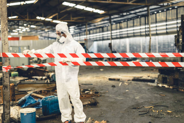 Professional Unattended Death Cleanup technician working in Collins, WI